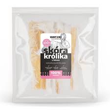 Uniszki P Pies 100g Skóra królika z futrem
