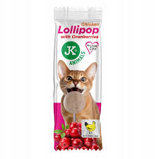 JK Animals P Kot 1szt Lizak Kurczak z żurawiną