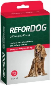 Refordog OTC Pies 3x2,5ml 10-25kg Krople Insekty