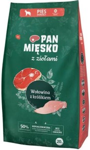 Pan Mięsko Karma sucha dla psa z Ziołami Wołowina