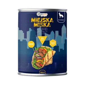 Miejska PU Pies 400g Adult Kebab Jagniecy Pasztet
