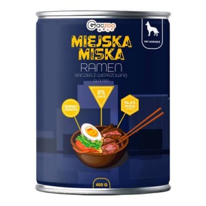 Miejska PU Pies 400g Adult Ramen Kaczka Pasztet
