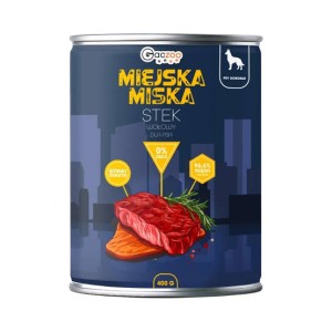 Miejska PU Pies 400g Stek Wołowy Pasztet