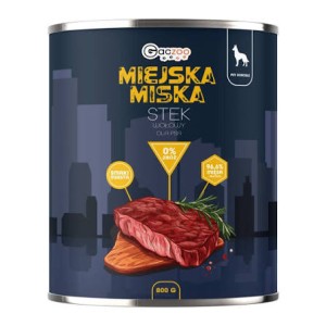 Miejska PU Pies 800g Adult Stek Wołowy Pasztet