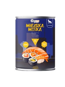 Miejska PU Pies 400g Adult Sushi Łosoś Wieprzowina