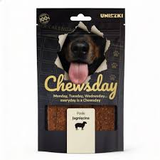 Uniszki P Pies 80g Paski z jagnięciny Chewsday