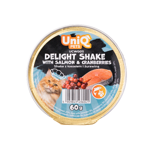 Uniq P Kot 6x60g Shake Płyn Łosoś z żurawiną