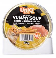 Uniq FT Kot 8x30g Adult Rosół Kurczak z żeńszeniem