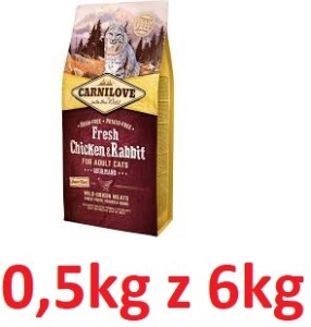 Carnilove R Kot 0,5kg Adult Kurczak z królikiem