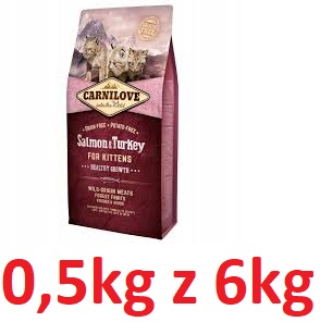 Carnilove R Kot 0,5kg Kitten Łosoś z indykiem