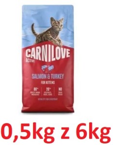 Carnilove R Kot 0,5kg Kitten Łosoś z indykiem