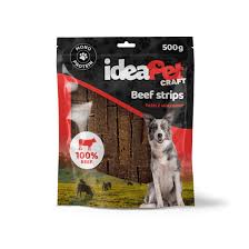 Ideapet R Pies 1szt. Paski z wołowiny Suszone