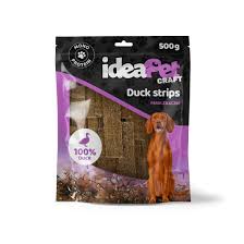 Ideapet R Pies 1szt. Paski kaczki Suszone Gryzaki