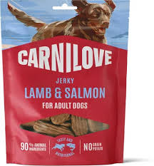 Carnilove P Pies 100g Jerky Jagnięcina z łososiem