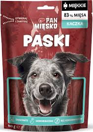 Pan M. P Pies 100g Paski z kaczki Miękkie