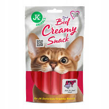 JK Animals P Kot 5x15g Kaczka z wołowiną Sos Krem