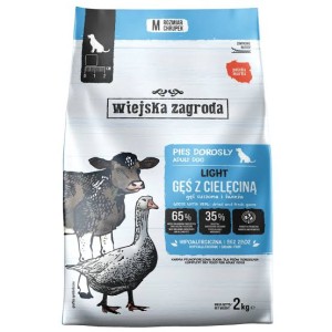 Wiejska Z. S Pies 2kg S/M Adult Light Gęś Cielę