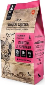 Wiejska Z. S Pies 2kg S Junior Jagnięcina Szpinak