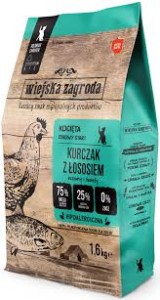 Wiejska Z. S Kot 1,6kg Kitten Kurczak z łososiem