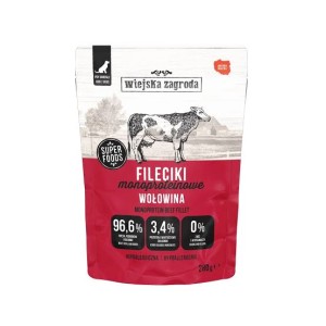 Wiejska Z. Mono SA Pies 280g Wołowina Fileciki