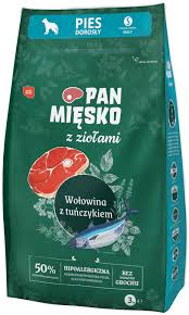 Pan M. Zioła S Pies 3kg S Adult Wołowina Tuńczyk