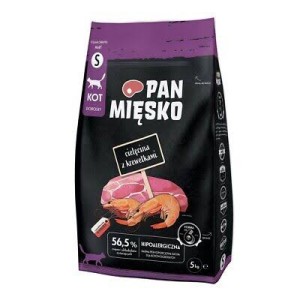 Pan M. S Kot 5kg Adult Cielęcina z krewetkami