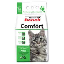 Benek Comfort Ż Kot 10l Aloesowy Bentonitowy