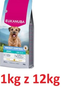 Eukanuba R Pies 1kg S/M Adult Weight Kurczk Indyk