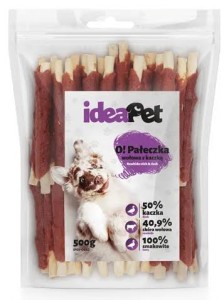 Ideapet P Pies 500g Pałeczki wołowe z kaczką